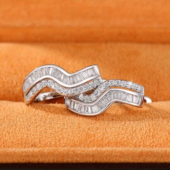925 Sterling Silver Womens 2ct Diamond Small Hoop Earrings Ladies Hoops Jewelry